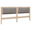 Image de Vidaxl tête de lit capitonnée marron 180 cm pin massif