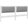 Image de Vidaxl tête de lit capitonnée avec tête de lit blanc 180 cm pin massif