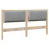 Image de Vidaxl tête de lit capitonnée marron 150 cm pin massif