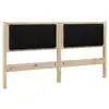 Image de Vidaxl tête de lit capitonnée marron 150 cm pin massif