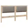 Image de Vidaxl tête de lit capitonnée marron 150 cm pin massif