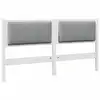 Image de Vidaxl tête de lit capitonnée avec tête de lit blanc 150 cm pin massif