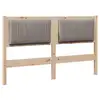 Image de Vidaxl tête de lit capitonnée marron 140 cm pin massif