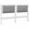 Image de Vidaxl tête de lit capitonnée avec tête de lit blanc 140 cm pin massif
