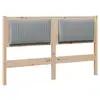 Image de Vidaxl tête de lit capitonnée marron 135 cm pin massif