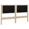 Image de Vidaxl tête de lit capitonnée marron 135 cm pin massif