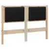 Image de Vidaxl tête de lit capitonnée marron 120 cm pin massif