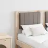 Image de Tête De Lit Capitonnée Marron 120 Cm Pin Massif Vidaxl