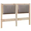 Image de Vidaxl tête de lit capitonnée marron 120 cm pin massif