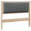 Image de Vidaxl tête de lit capitonnée marron 100 cm pin massif