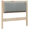 Image de Vidaxl tête de lit capitonnée avec tête de lit marron 90 cm pin massif