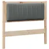 Image de Vidaxl tête de lit capitonnée avec tête de lit marron 90 cm pin massif