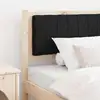 Image de Tête De Lit Capitonnée Avec Tête De Lit Marron 90 Cm Pin Massif Vidaxl