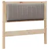 Image de Vidaxl tête de lit capitonnée avec tête de lit marron 90 cm pin massif