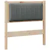 Image de Vidaxl tête de lit capitonnée avec tête de lit marron 80 cm pin massif
