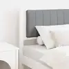Image de Tête De Lit Capitonnée Avec Tête De Lit Blanc 80 Cm Pin Massif Vidaxl