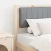 Image de Tête De Lit Capitonnée Avec Tête De Lit Marron 75 Cm Pin Massif Vidaxl