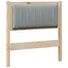 Image de Vidaxl tête de lit capitonnée avec tête de lit marron 75 cm pin massif