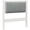 Image de Vidaxl tête de lit capitonnée avec tête de lit blanc 75 cm pin massif