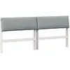 Image de Vidaxl tête de lit capitonnée gris clair 200 cm pin massif