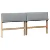 Image de Vidaxl tête de lit capitonnée gris clair 180 cm pin massif