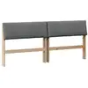 Image de Vidaxl tête de lit capitonnée gris foncé 180 cm pin massif