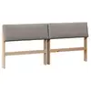 Image de Vidaxl tête de lit capitonnée taupe 180 cm pin massif