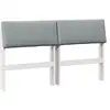 Image de Vidaxl tête de lit capitonnée gris clair 150 cm pin massif