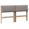 Image de Vidaxl tête de lit capitonnée taupe 135 cm pin massif