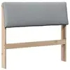 Image de Vidaxl tête de lit capitonnée gris clair 100 cm pin massif