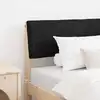 Image de Tête De Lit Capitonnée Noir 100 Cm Pin Massif Vidaxl