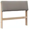 Image de Vidaxl tête de lit capitonnée taupe 100 cm pin massif