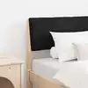 Image de Tête De Lit Capitonnée Noir 80 Cm Pin Massif Vidaxl