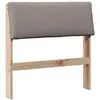 Image de Vidaxl tête de lit capitonnée taupe 80 cm pin massif