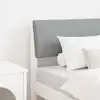 Image de Tête De Lit Capitonnée Gris Clair 80 Cm Pin Massif Vidaxl