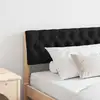 Image de Tête De Lit Capitonnée Noir 180 Cm Pin Massif Vidaxl