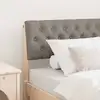 Image de Tête De Lit Capitonnée Taupe 90 Cm Pin Massif Vidaxl