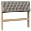 Image de Vidaxl tête de lit capitonnée taupe 90 cm pin massif