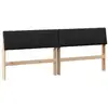 Image de Vidaxl tête de lit capitonnée noir 200 cm pin massif