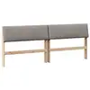 Image de Vidaxl tête de lit capitonnée taupe 200 cm pin massif