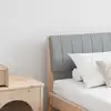 Image de Tête De Lit Capitonnée Gris Clair 180 Cm Pin Massif Vidaxl