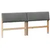 Image de Vidaxl tête de lit capitonnée gris foncé 180 cm pin massif