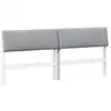 Image de Vidaxl tête de lit capitonnée gris clair 180 cm pin massif