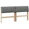 Image de Vidaxl tête de lit capitonnée gris foncé 160 cm pin massif