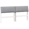 Image de Vidaxl tête de lit capitonnée gris clair 150 cm pin massif