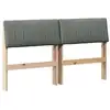 Image de Vidaxl tête de lit capitonnée gris foncé 135 cm pin massif