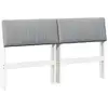Image de Vidaxl tête de lit capitonnée gris clair 135 cm pin massif
