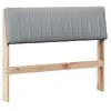 Image de Vidaxl tête de lit capitonnée gris clair 100 cm pin massif