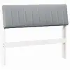 Image de Vidaxl tête de lit capitonnée gris clair 100 cm pin massif
