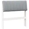 Image de Vidaxl tête de lit capitonnée gris clair 80 cm pin massif